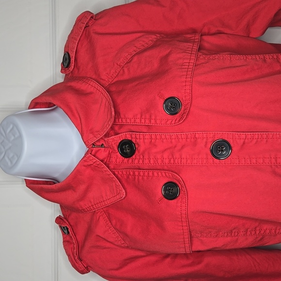 Red Banana Republic XL Trench Jacket - Picture 2 of 7